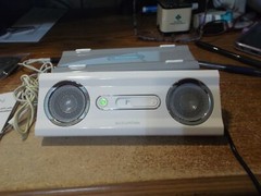 Accurian Speaker with AC Adapter, Several Jacks, Storage Case, Manual