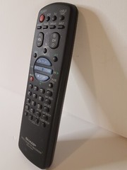 Genuine Sharp RRMCGO119AJSA Remote Control VCR Black Blue Red **TESTED**