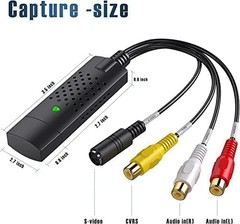Capture Card, USB Video Capture Card Device, Audio Video Converter Grabber fo…