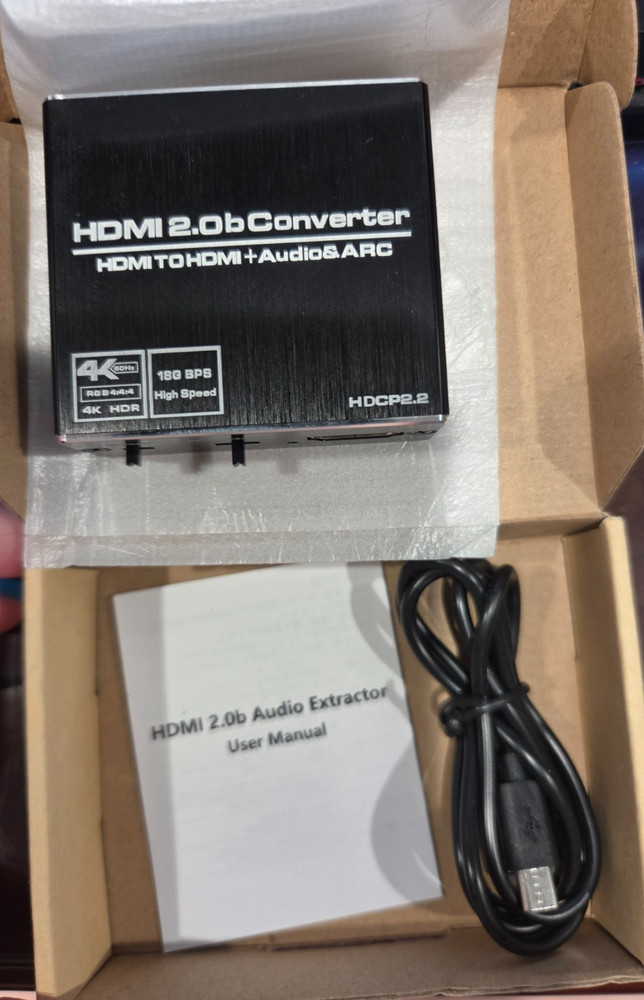 4K HDMI Audio Extractor ARC HDMI 2.0B Converter HDMI To HDMI