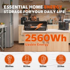LiTime 12V 200Ah 300Ah 400Ah LiFePO4 Lithium Battery for RV Off-Grid Solar