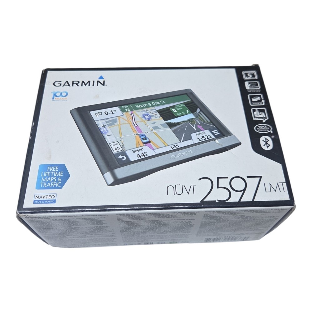 Garmin nuvi 2597LMT GPS – 5″ Display, Lifetime Maps & Traffic, Tested & Works