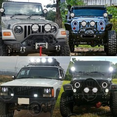 4Pcs 6” inch LED Work Lights Bar Flood Pods Off Road Fog Driving SUV ATV Truck