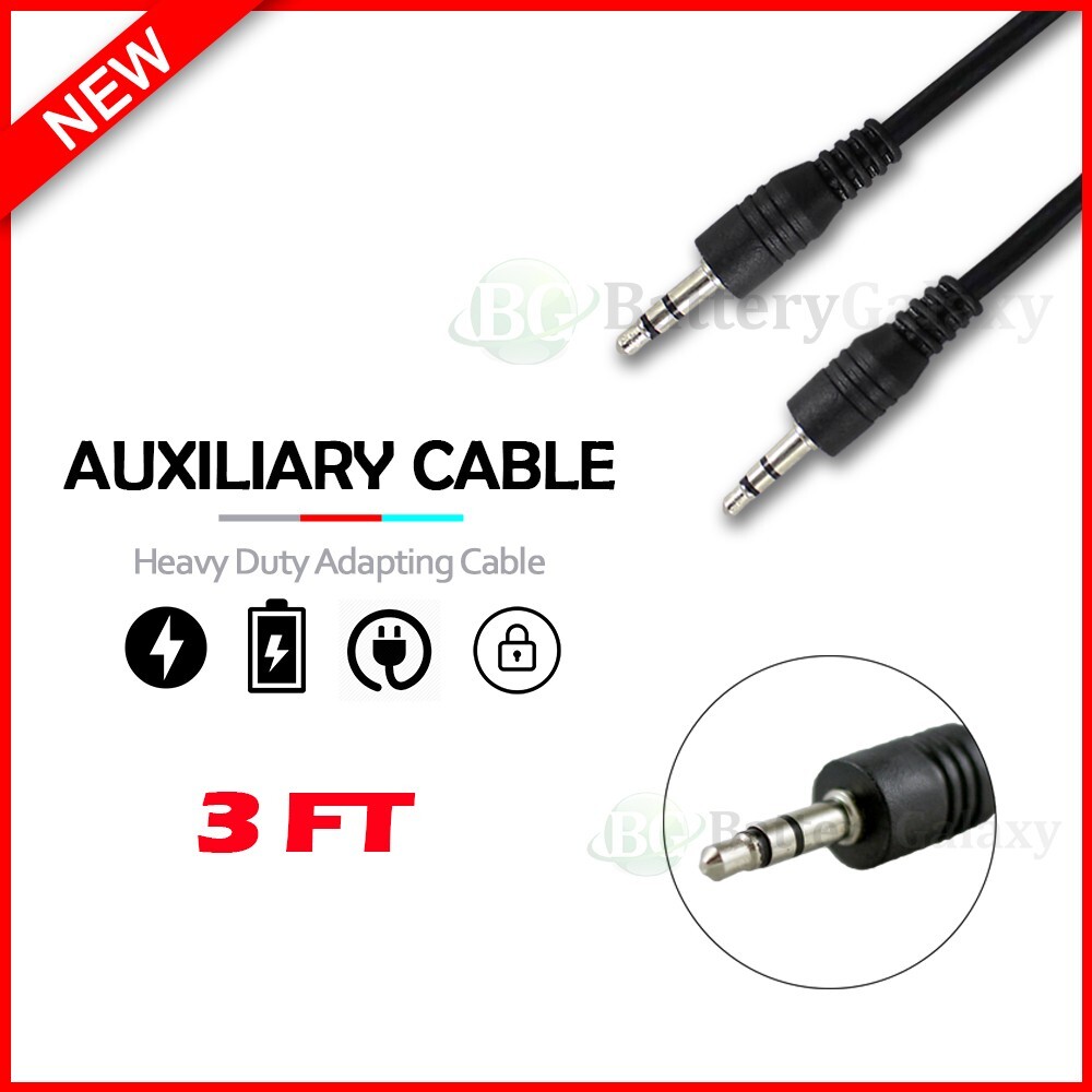 NEW 3.5mm 1/8″ Male Mini Plug To Male Monaural Mono Audio Cable 3′ ft Extension