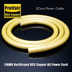 1M OCC Copper Audio Power 3Core Power Cable HiFi Bulk Cord Power Wire DIY