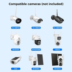 Hiseeu 10CH NVR 3MP 2.4G/5G WIFI Outdoor Audio Security Camera System CCTV HDD