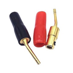 8Pcs/Set 2mm Pin Copper Banana Plug Audio Speaker Wire Jack Cable Connector