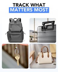 2026 Air Tracker Tags Item Locator for Android & iOS Bluetooth classic black