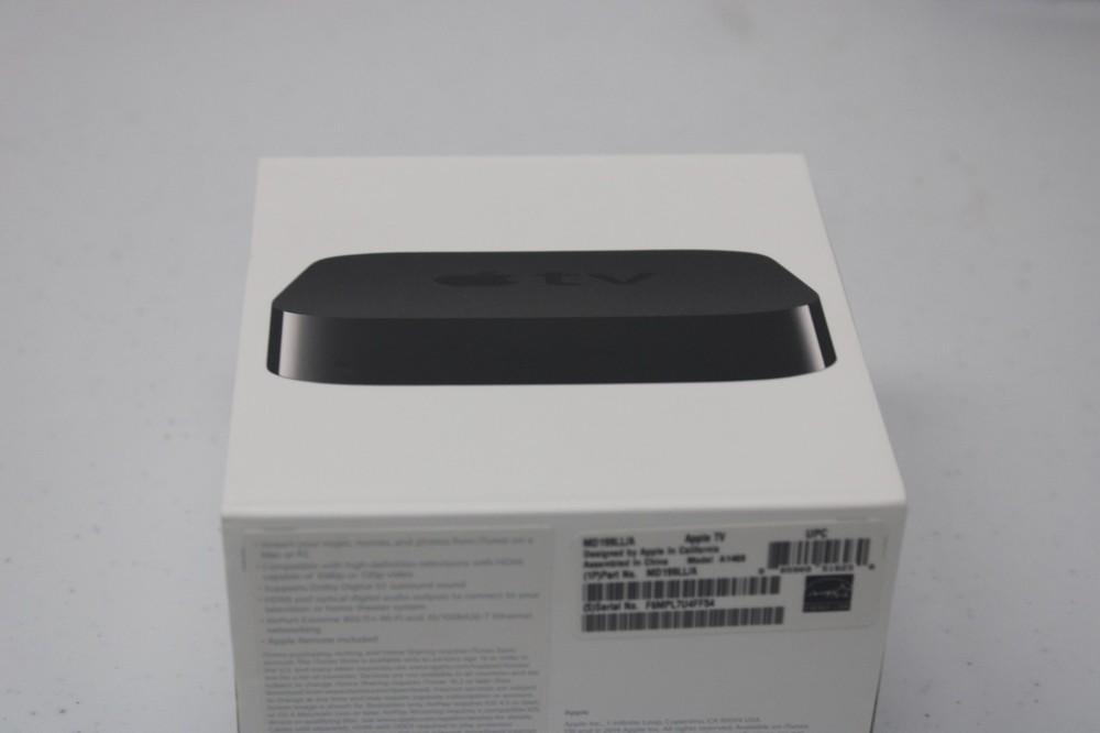 Apple TV (3rd Generation) 8GB Digital HD Media Streamer – Black NoRemote&NoCord