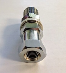 All Brass 3/8″x24 SO-239 Antenna Stud Mount w Dual Hex Nut – Bulk
