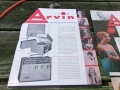Several Arvin Car Radio Advertising Brochures or Leaflets, Good Stored Condition
