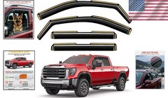 in-Channel Incredibly Durable Rain Guards for GMC Sierra 2500HD/3500HD 2020-2026