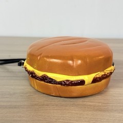 1970s Vintage Cheeseburger Novelty AM Transistor Radio 9V Incl. Hong Kong Works!