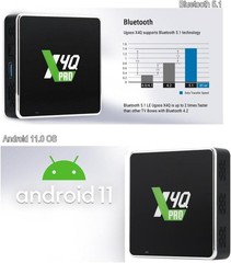 Android Smart TV BOX Ugoos X4Q Pro 4G+32G Android 11 Amlogic S905X4