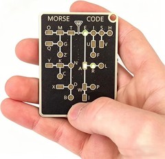 1~3PCS Morse Code Trainer Card Pro, Professional PCB Style with Interactive