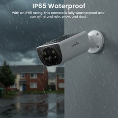 2 Pack Wansview 2K 3MP Solar Camera Outdoor Wireless 2.4Ghz WiFi Human Detection