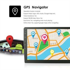10 Inch 2 Din Car Stereo Radio Android GPS Wifi Touch Screen MP5 Player 2+32GB