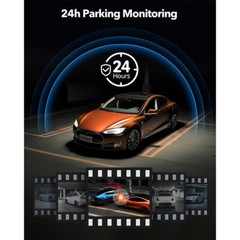 WOLFBOX 12″ Mirror Dual Dash Camera Front & Rear Dash Cam With WiFi&GPS for Cars