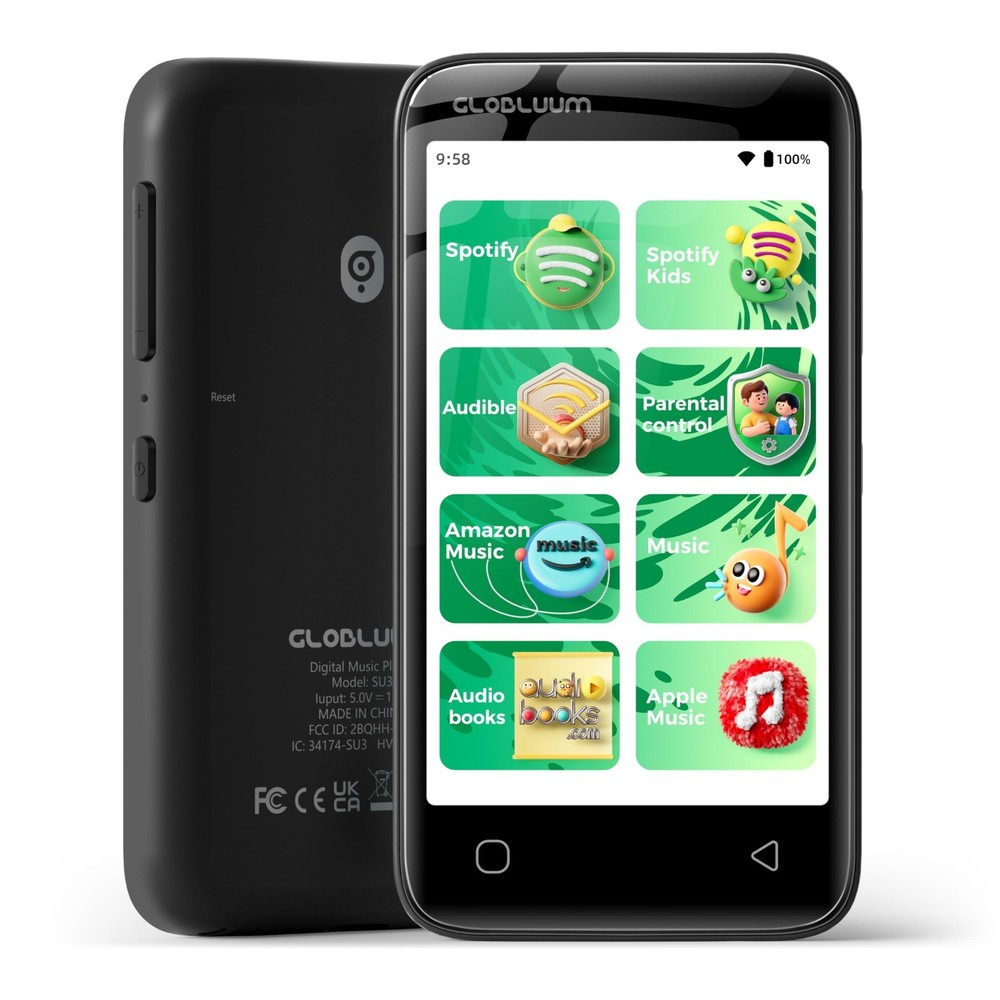 80GB Kids MP3 Player with Parental Controls, WiFi, Bluetooth, 4″ Touchscreen, Su