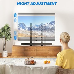 Universal TV Stand for 20-70 inch Flat Curved TVs, Height