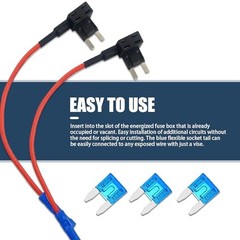 5 PCS Car Fuse Tap, Copper Mini Fuse Tap Connector Add-a-Circuit Fuse, Fuse