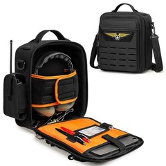 Pilot Headset Bag, Aviation Headset Case, Pilot Bag with Top handle and Detac…