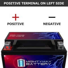 Mighty Max YTX12-BS 12V 10AH Battery Replacement for Honda TRX350 Rancher 00-06