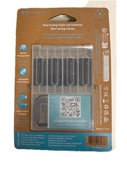 Pale Blue Earth CR-123A USB-C + Travel Lithium-Ion Rechargeable 4-Batteries Pack