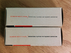 Perfectly Matched Pair of Hitachi (ITT lbl) 7247 12DW7 NOS NIB Vacuum Tubes