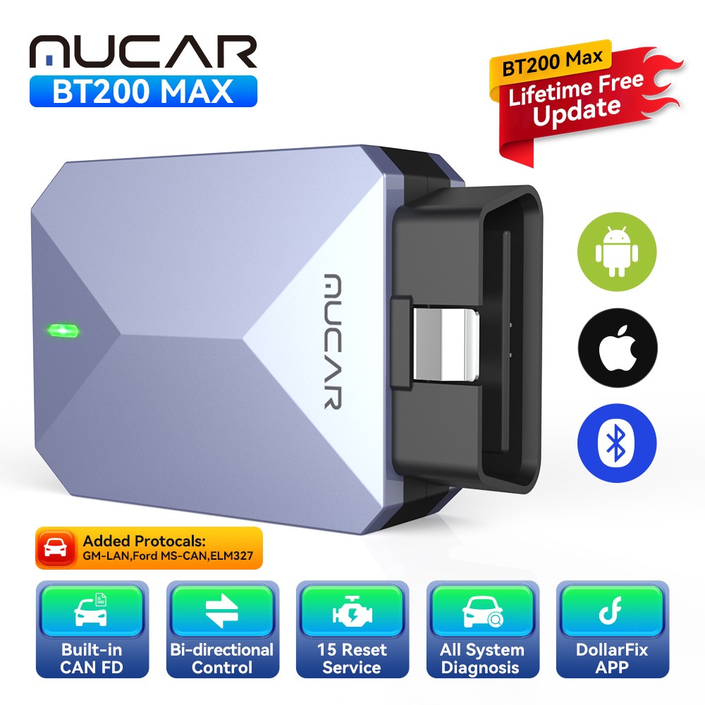 BT200 Max OBD2 Scanner AI Full System Free Updates IMMO SUS ABS DPF EPB SAS TPMS