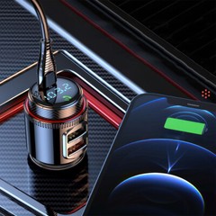 Bluetooth Car Radio Adapter Wireless FM Transmitter QC3.0 & PD Fast Charger MP3