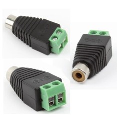 20pc Phono RCA Male Female Plug to AV Screw Terminal Video Balun Connector Adapt