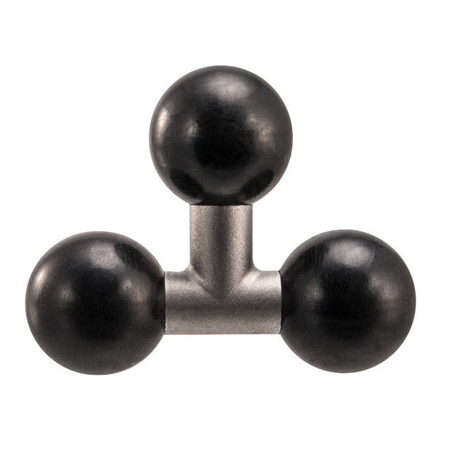 ARKON 3-way / 1” Rubber Triple 25mm Ball Adapter Replacement fits RAM Mount 201
