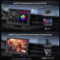 ATOTO X10 Floating 10″ 1/2 DIN Android 13 Car Radio GPS Stereo 8+128G OBDII +CAM