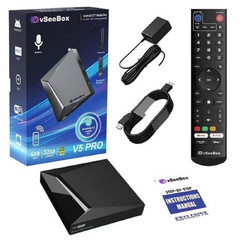 AskFace 2026 VSeeBox V6 MAX Android 14 TV Box with Accessory 4GB+64GB 8K HD &