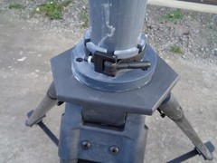 USED MILITARY CARBON FIBER ANTENNA MAST TRIPOD WITH USED CARRY BAG
