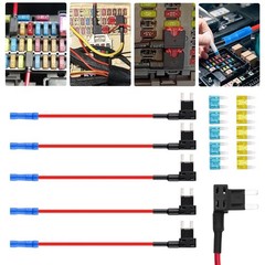 15Pcs Car Add-a-circuit Fuse TAP Adapter Set Car Mini ATM APM Blade15 20 AMP 12V