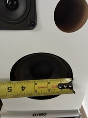 Bose Model 21 Main / Stereo Speaker White Custom Wood Cabinet Made In USA