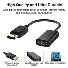 4K DisplayPort to HDMI Adapter Cable DP Male to HDMI Female Converter