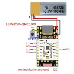 LSM6DSV + QMC6309 Module, Made for SlimeVR Trackers and for Smol Slime8641