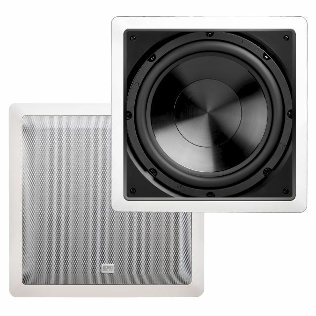 10″ In Wall Subwoofer 200W Passive Home Theater Easy Mounting Bracket IWS10 OSD