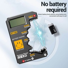 ABS Plastic Battery Tester For AAA C D 9V 3V Coin Cell CR2032 AG Series Small