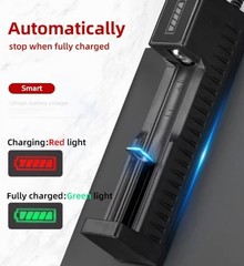 USB Smart Battery Charger For18550 14500 16340 Rechargeable Li-Ion Batteries Lot