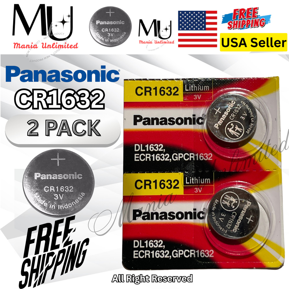 2-5-10 PACK PANASONIC CR1616 Fresh Lithium 3V Battery Exp 2034+ Free Shipping