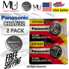 2-5-10 PACK PANASONIC CR1616 Fresh Lithium 3V Battery Exp 2034+ Free Shipping