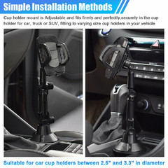 Car Phone Holder Mount 360° Rotatable Adjustable Universal For Most Vehicles US