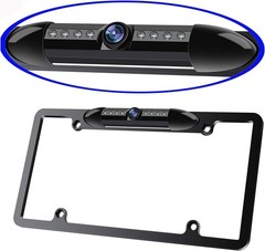 Car Backup Camera License Plate Frame Rear View Parking Kit+4.3″ Monitor Bracket