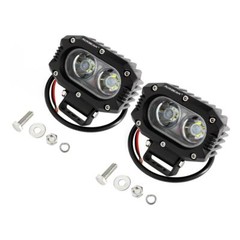 AUXBEAM 4″ Inch LED Work Light Bar Flood Driving Fog Pods DRL Offroad ATV Truck