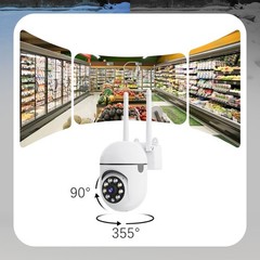 XVIM Wireless Security Camera System 4PCS 2K Pan/Tilt WiFi Camera Night Vision