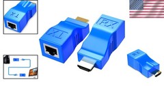 HDMI Extender Repeater Transmitter Receiver Pair Cat6 Cable 1080p Up To 30m